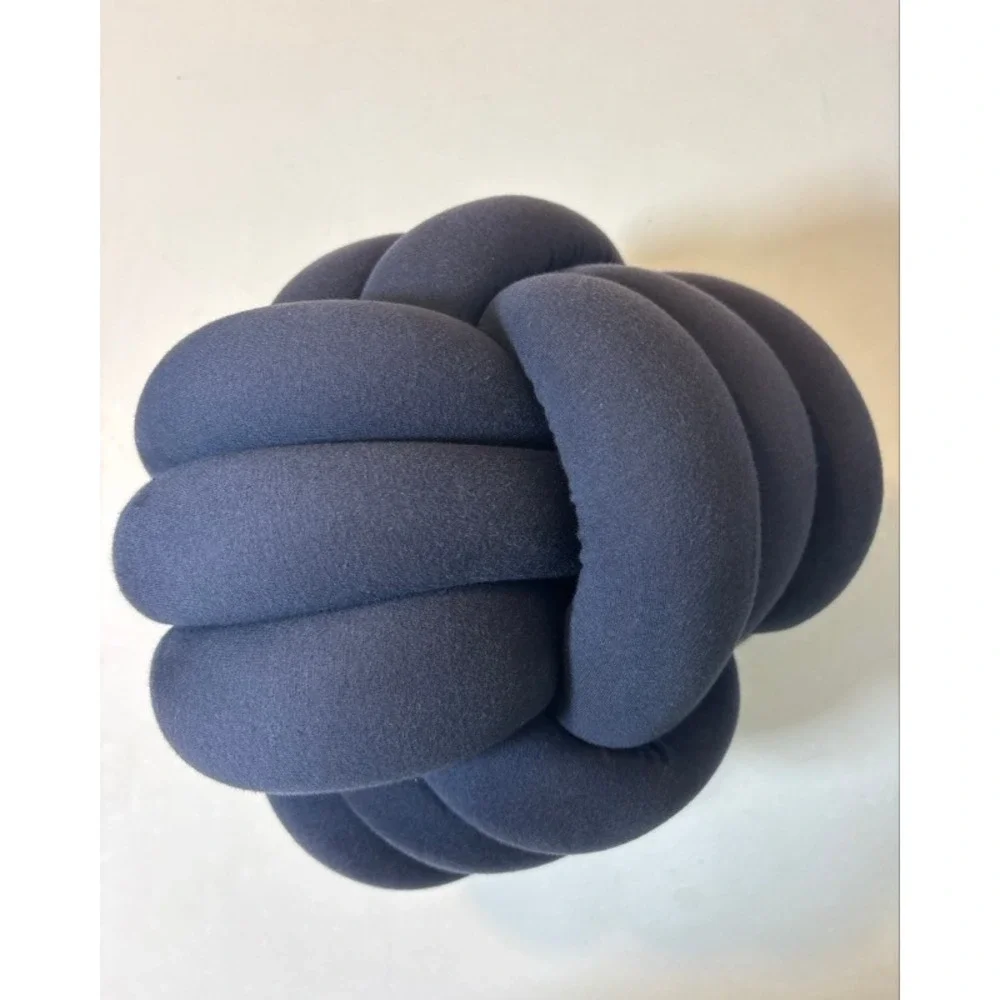 Bearaby Hugget Weighted Knot Pillow Navy Blue Sensory Stress Relief 10in Small